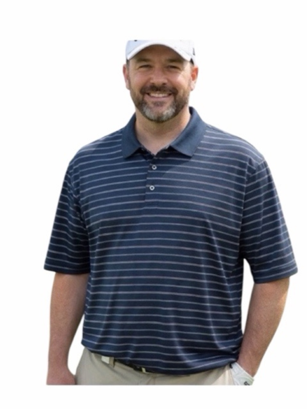 Grand‎ Slam Striped Golf Polo